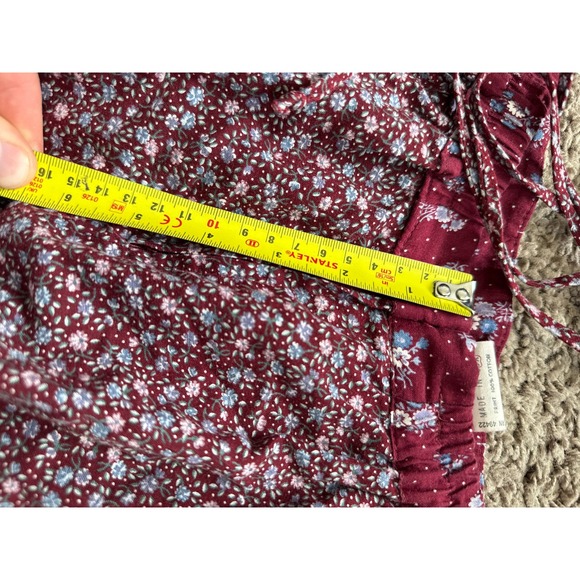 Gunne Sax Jessica Limited Prairie Skirt Floral Lace Tiered Midi Women's 8 - Picture 9 of 9